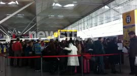 Long Queues At Stansted