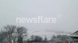 Snow in Whiston, Rotherham