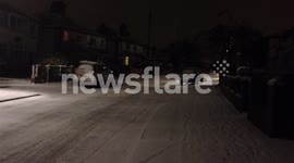 Snowy conditions in Leeds