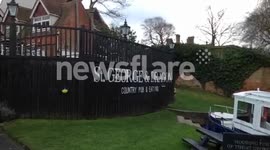 River Thames at Wargrave about to burst its banks