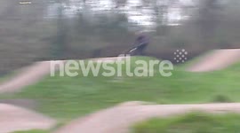 Kids making the most of east London BMX park!
