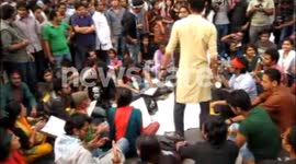 Protest at Shahbagh, Dhaka, Bangladesh