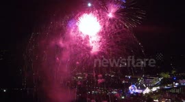 DRONE video: Silkeborg Regatta 2014 Fireworks Danish Championship