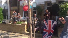 Rock band lights up Kingston street party