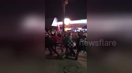 Newsflare Edit - Crazy Fight on New Years Eve