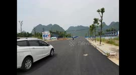 Guy stunting on motorbike in southern China