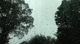 Timelapse and Drone Footage Severe Storm/Tornado in Wallingford, Connecticut