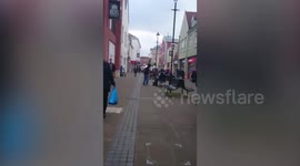 Astonishing terrifying video of aftermath of Poundland stabbing