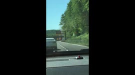 Bus on fire and explodes in New Jersey on GSP Southbound near exit 115 - 9:45am, 5-24-2018