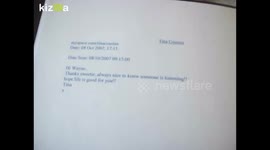 George Micheal email  sent to my partner on George Birthday