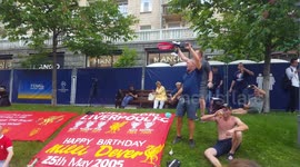 Champion ligue fan zone in Kyiv, Ukraine. UEFA fans #3