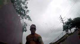 Rock slide with unknown bottom