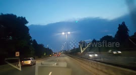 Lightening in the clouds in London