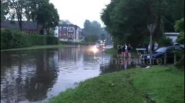 Flash flooding hits Welwyn in Hertfordshire 23rd June 2016