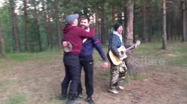 Epic fall with guitar