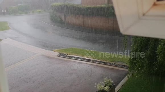 Massive thunderstorm over Bank Holiday weekend