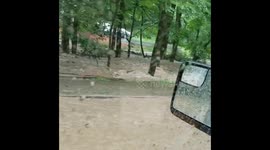 Flash floods inundate roads in city west of Baltimore