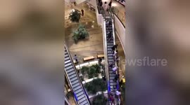 Shopping mall floods in German city of Wuppertal