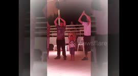 4 year old little boy steals the belly dancing show