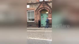 Edinburgh man spotted taking ferret for a walk on a lead