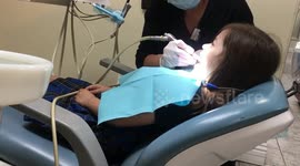 Visit at the dentist and vomit