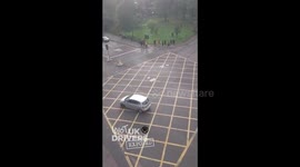 Woman drives around in circles in Edinburgh city centre causing traffic chaos! Police arrive and the woman goes crazy!