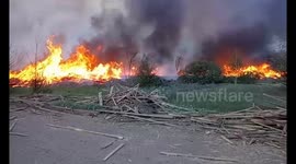 Massive dump fire in Russia rouses ire of residents