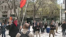 Tibetan Buddhist Squares Off with Communist Antifa
