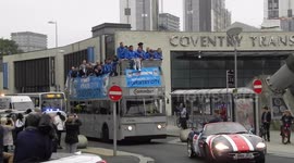 Coventry City FC entering the city with the Playoff cup from Wembley by jim Connor