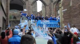 5- Coventry City FC entering the city with the Playoff cup from Wembley waiting crowds are up the hill ready to cheer there team home  by jim Connor