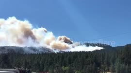 Fire near Cimarron, NM