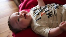 Baby Danny Eating his Foot!