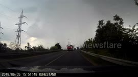 dashcam - extreme weather (rain) near Bucharest - part 1/5