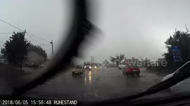 dashcam - extreme weather (rain) near Bucharest - part 2/5