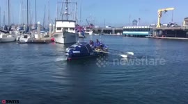 Former Royal Marine begins his attempt to be the first blind person to row the Pacific