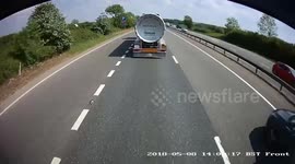 A14 Dashcam Footage Lucky