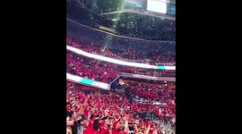 Crowds in Capital One Arena when Caps won the Stanley Cup