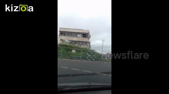demolition of a famous building alma  centre