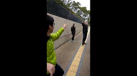 2 GROWN MEN FIGHTING WITH STICKS with CRAZY DIALOGUE