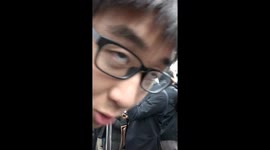 CRAZY CHINESE MAN ON TRAIN