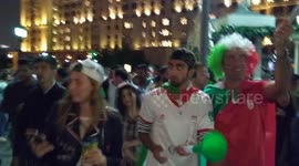 Peru fans chanting near Red Square