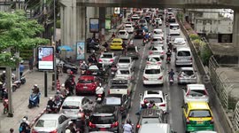 In Bangkok, the traffic never stops