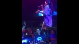 Singer kicks man in head after he groped her crotch