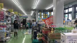 Supermarket back to business after 6.1 magnitude earthquake hits Osaka, Japan