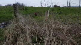 Toddler boy gets stuck in very deep mud