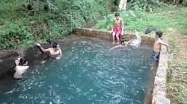Funny Play in Country Pool
