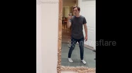 Man films with cellphone but mysteriously films him