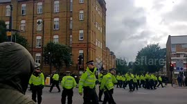 Crowds of protesters attack police in 2017 following death of Rashan Charles