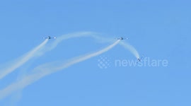 Air Acrobat show In Copacabana beach