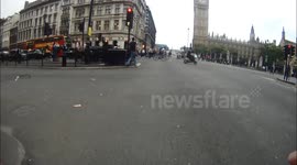 Current Parliament Square to Aldgate East cycle route (4th September 2014)
